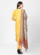 Yellow And Beige Color Readymade Suit