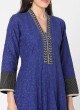 Blue And Black Color Anarkali Suit