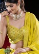 Shimmering Lime Green Sequins Embellished Chiffon Lehenga Choli