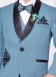 Party Wear Light Blue Suit