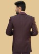 Imported Fabric Wine Suit For Men