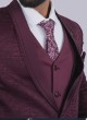 Imported Wine Mens Wear Suit For Wedding