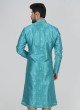 Rama Blue Raw Silk Kurta Pajama