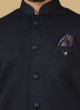 Blue Wedding Wear Readymade Nehru Jacket