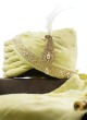 Pista Green Readymade Cotton Silk Safa
