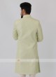 Silk Sherwani In Pista Green