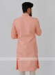 Silk Sherwani In Pink