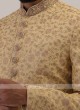 Silk Golden Sherwani