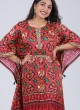 Patola Printed Kaftan Style Kurti Set