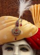 Golden And Red Turban For Wedding