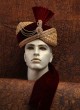 Marriage Turban In Maroon And Golden