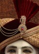 Marriage Turban In Maroon And Golden