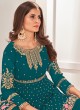Festive Wear Georgette Embroidered Dress Material