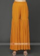 Yellow & Orange Shaded Sharara Suit