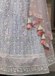 Festive Wear Embroidered Light Blue Lehenga Choli