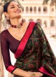 Rani Border Art Dola Silk Black Saree