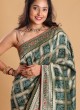 Green Saree In Banarasi Silk