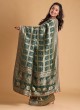 Green Saree In Banarasi Silk