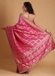 Traditional Rani Color Banarasi Silk Saree