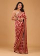 Traditional Banarasi Silk Saree In Maroon Color