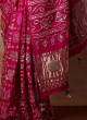 Designer Pink Bandhani Saree