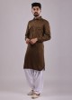 Simple Pathani Suit In Satin fabric