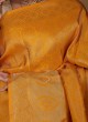 Zari Weaving Work Saree In Yellow Color