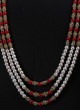 Dulha Wear Three Layerd Pearl Mala