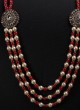 Red and Golden Mala For Dulha