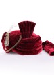 Velvet Maroon Turban For Dulha