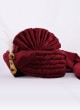 Art Silk Safa In Maroon Color