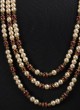 Cream And Maroon Layerd Wedding Mala