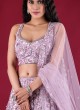 Embroidered Lehenga Choli In Purple Color