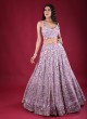 Embroidered Lehenga Choli In Purple Color