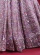 Embroidered Lehenga Choli In Purple Color