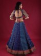 Silk Lehenga Choli In Navy Blue Color