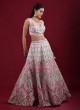 Wedding Wear Raw Silk Resham Work Lehenga Choli