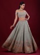 Zig Zag Embroidered Lehenga Choli