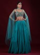 Wedding Wear Rama Blue Color Lehenga Choli