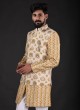 Wedding Wear Printed Nehru Jacket Set