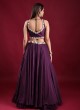 Jacket Style Lehenga Choli In Purple Color