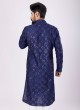 Sequins Work Kurta Pajama For Groom