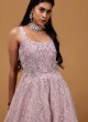 Designer Gown In Pink Color