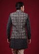 Wedding Wear Printed Nehru Jacket Suit