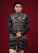 Wedding Wear Printed Nehru Jacket Suit