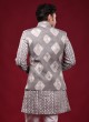 Printed Nehru Jacket Suit For Men