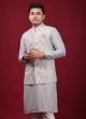 Art Silk Nehru Jacket Suit For Men