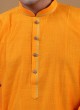 Wedding Wear Kurta Pajama In Orange Color