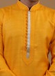 Wedding Wear Kurta Pajama In Orange Color