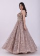 Wedding Wear Beige Heavy Embroidered Gown